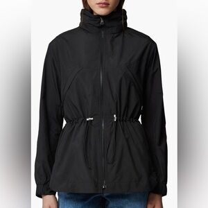 Soia & Kyo Black Water Repellent Hooded Coat Jacket R13A
